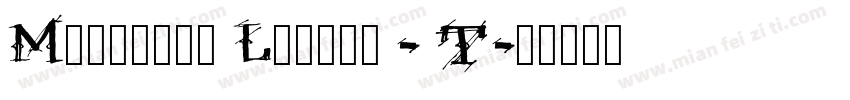Merchant Ledger - T字体转换